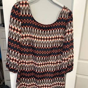 Pattern 3/4 sleeve dress Size medium